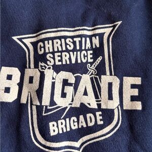Christian Service Brigade Navy sweater
